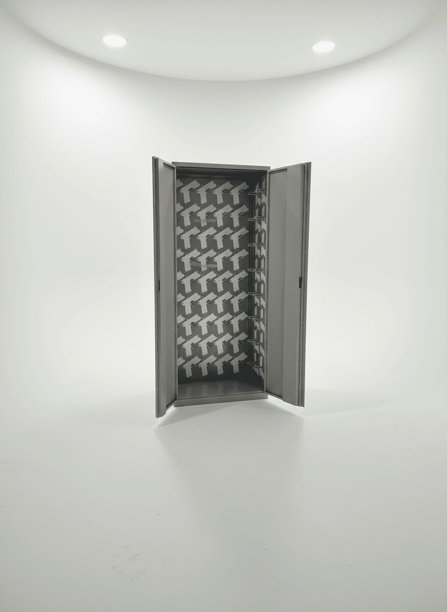 77 Pistol Cabinet – Holds 77 Glock 17 Pistols